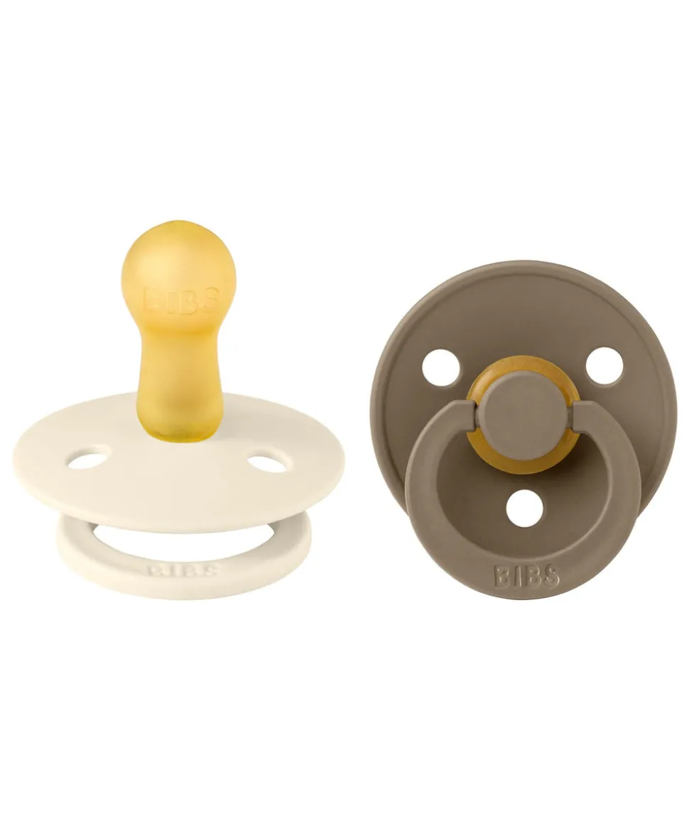 BIBS Dummies Bundle Size 1 (3 Pieces) – Dark Oak/Ivory