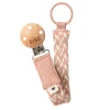 BIBS Dummy Clip Braided - Ivory/Blush