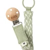 BIBS Dummy Clip Braided - Sage/Ivory
