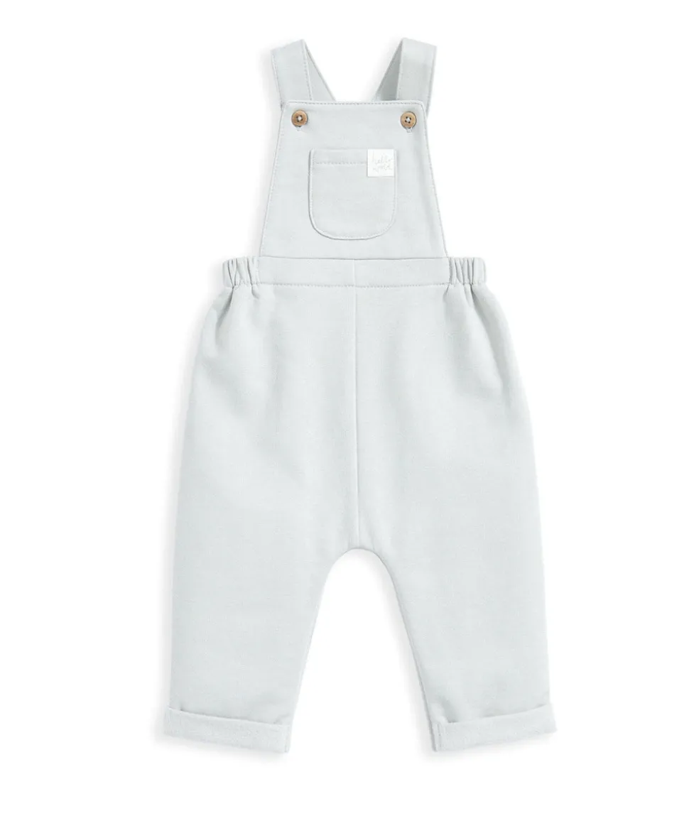 Bodysuit & Jersey Dungarees Outfit Set - Green