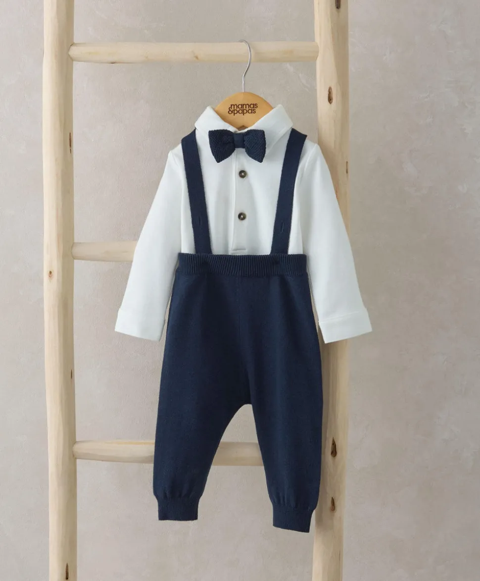 Bow Tie, Braces, Bodysuit & Trousers Outfit Set