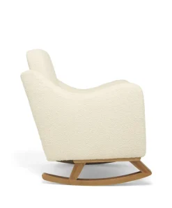 Bowdon Nursing Chair & Footstool Set - Oyster Chenille Boucle