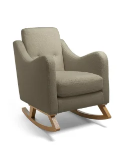 Bowdon Nursing Chair & Footstool Set - Mink Boucle