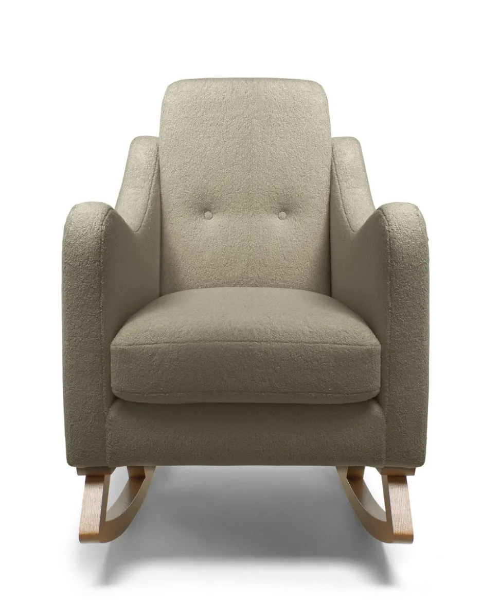 Bowdon Nursing Chair & Footstool Set - Mink Boucle