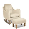 Bowdon Nursing Chair & Footstool Set - Camel Woven
