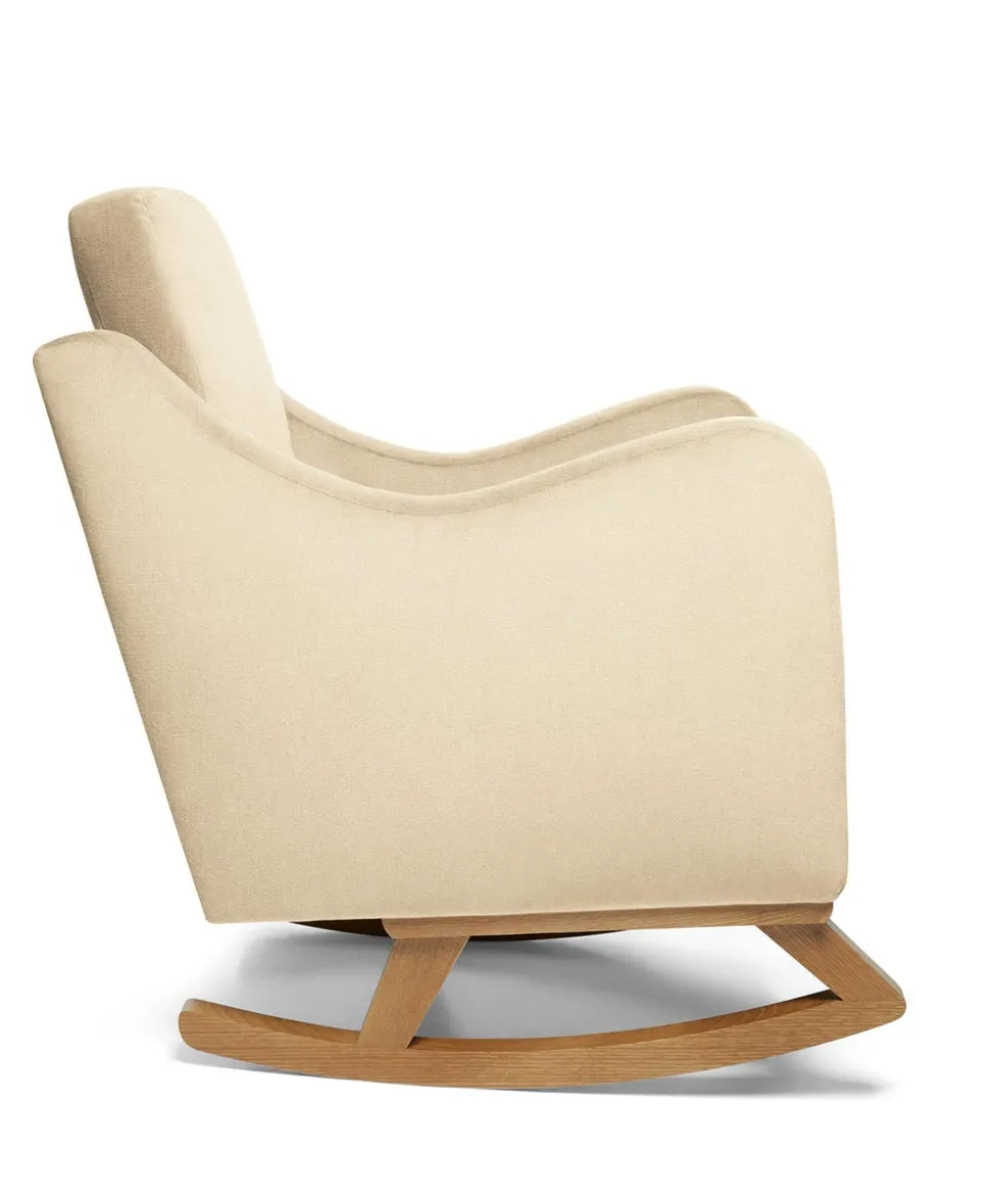 Bowdon Nursing Chair & Footstool Set - Camel Woven