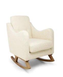 Bowdon Nursing Chair & Footstool Set - Sandstone Textured Weave