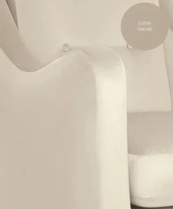 Bowdon Nursing Chair - Latte Velvet