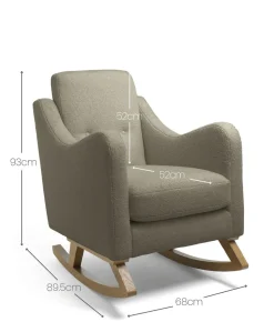 Bowdon Nursing Chair - Mink Boucle