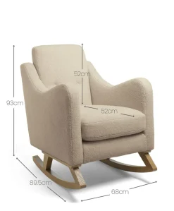 Bowdon Nursing Chair - Oatmeal Boucle