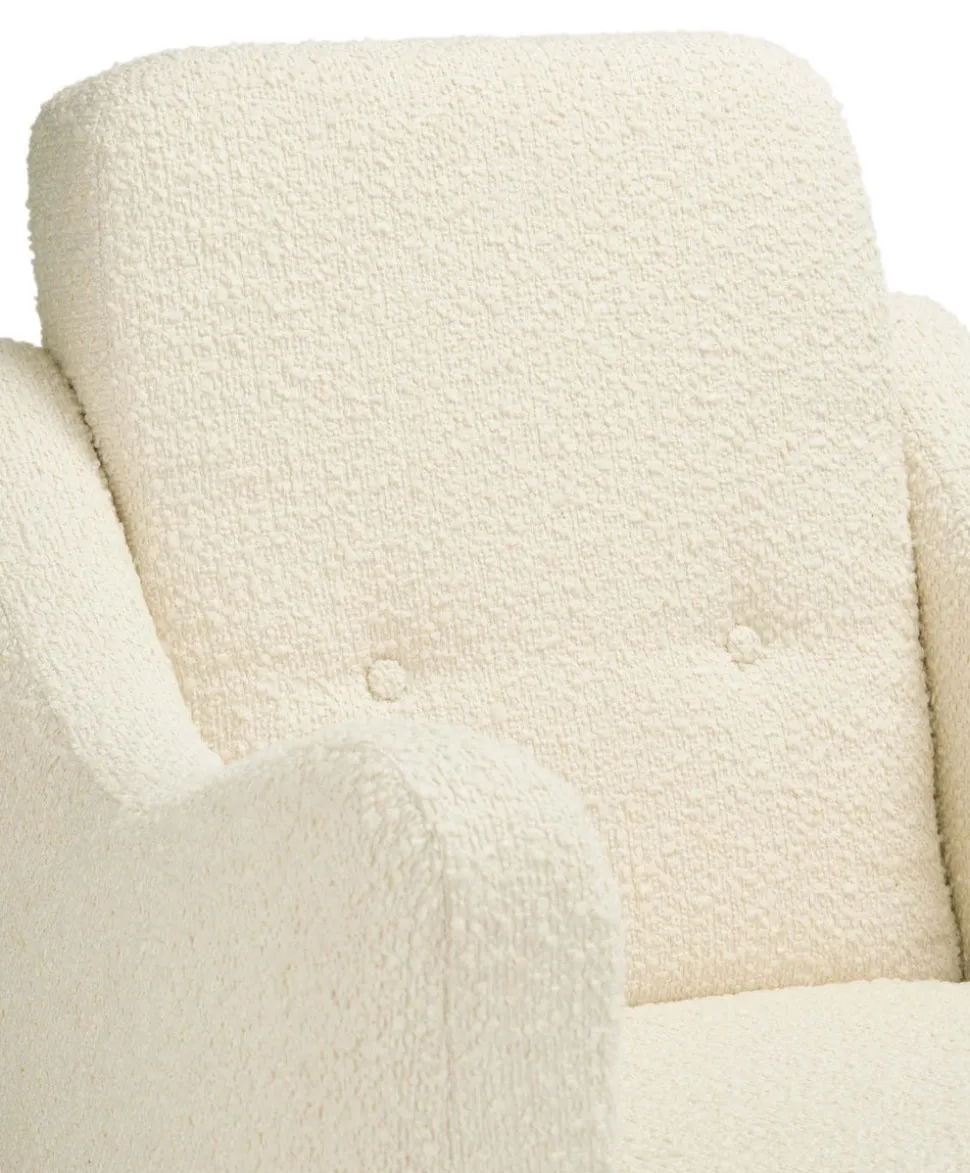 Bowdon Nursing Chair - Oyster Chenille Boucle