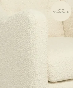 Bowdon Nursing Chair - Oyster Chenille Boucle