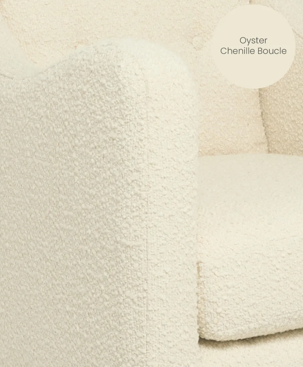 Bowdon Nursing Chair - Oyster Chenille Boucle