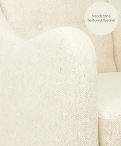 Bowdon Nursing Chair - Sandstone Textured Weave