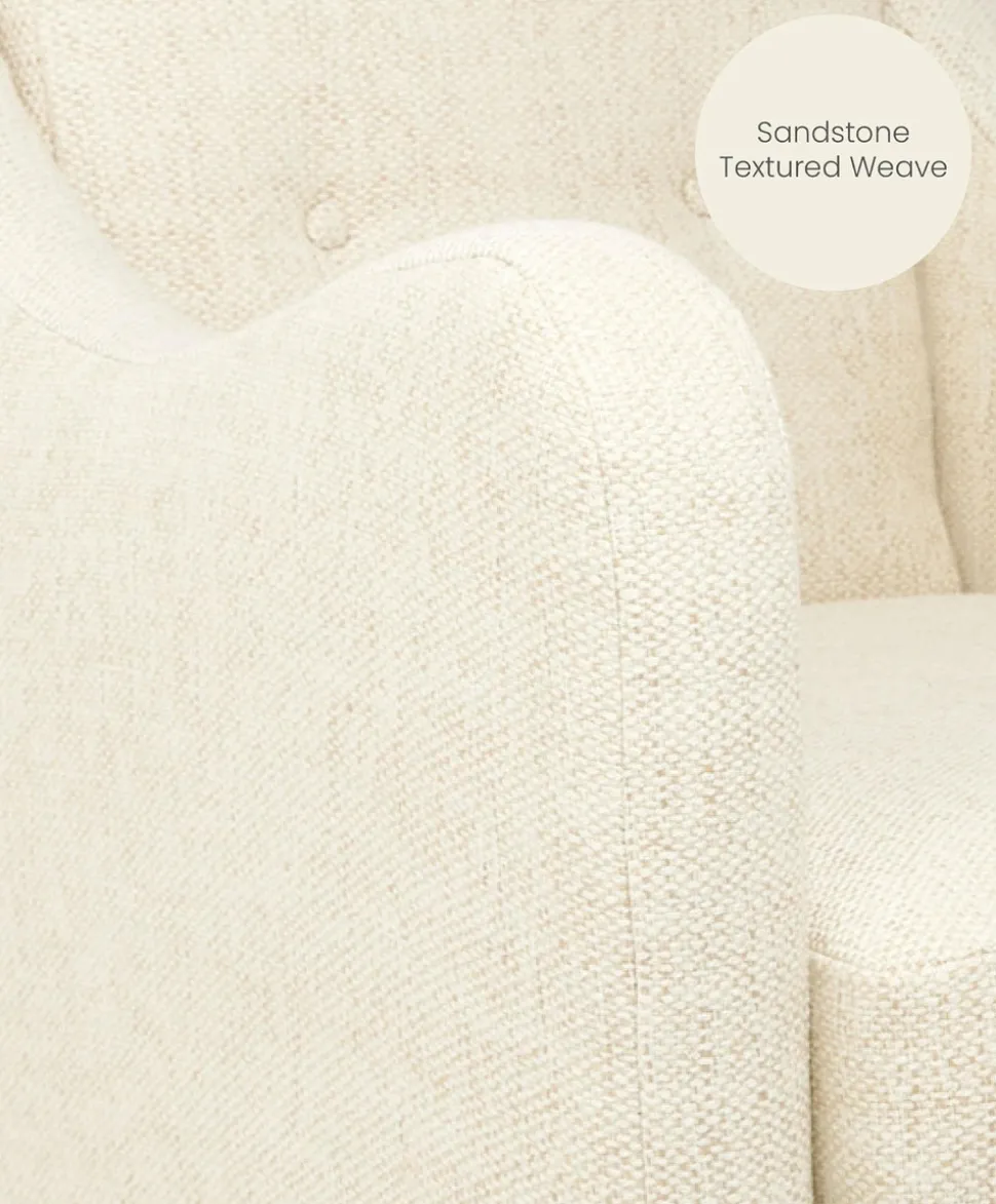 Bowdon Nursing Chair - Sandstone Textured Weave