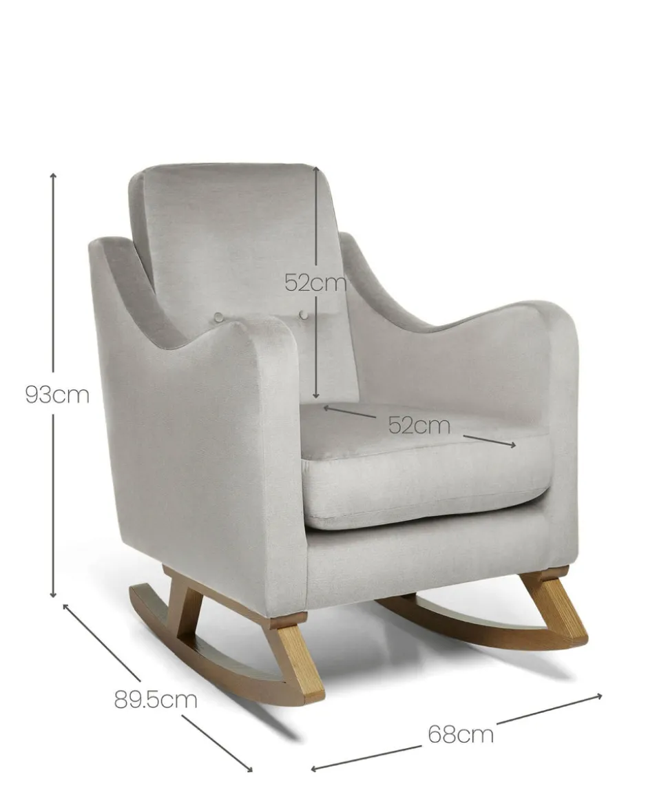 Bowdon Nursing Chair - Silver Woven