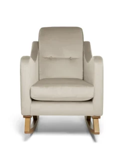 Bowdon Nursing Chair - Stone Velvet