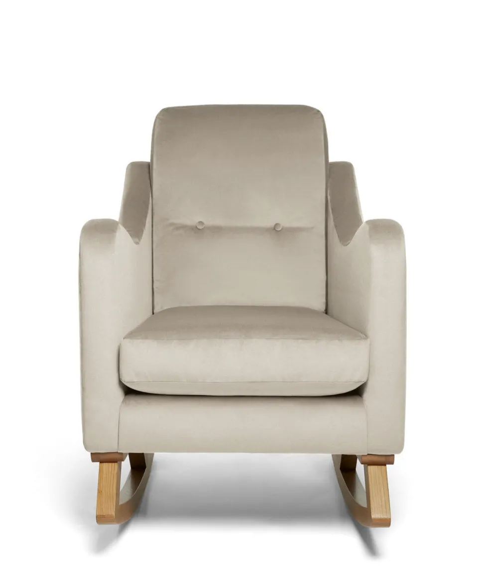 Bowdon Nursing Chair - Stone Velvet