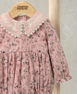 Bramble Print Romper & Tights Set (2 Pieces) - Pink