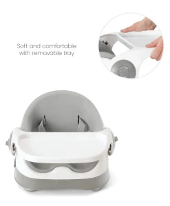 Bud 2-in-1 Booster Seat - Pebble Grey