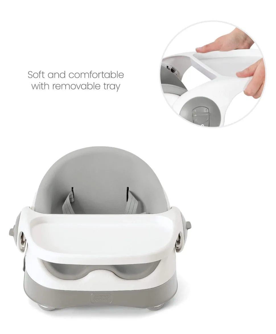 Bud 2-in-1 Booster Seat - Pebble Grey