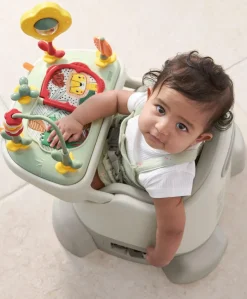 Bug 3-in-1 Floor & Booster Seat with Activity Tray - Pebble Grey