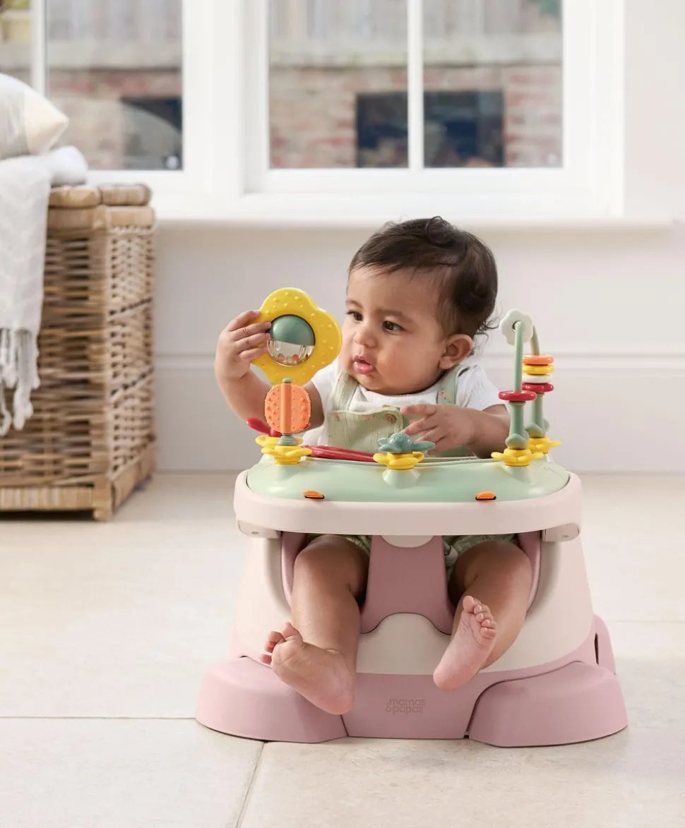 Bug 3-in-1 Floor & Booster Seat with Activity Tray - Blossom