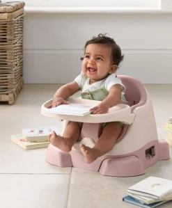 Bug 3-in-1 Floor & Booster Seat with Activity Tray - Blossom