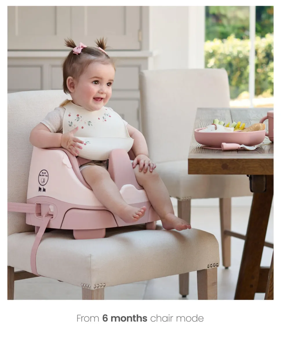 Bug 3-in-1 Floor & Booster Seat with Activity Tray - Blossom