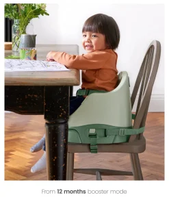 Bug 3-in-1 Floor & Booster Seat with Activity Tray - Eucalyptus