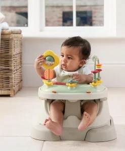 Bug 3-in-1 Floor & Booster Seat with Activity Tray - Clay