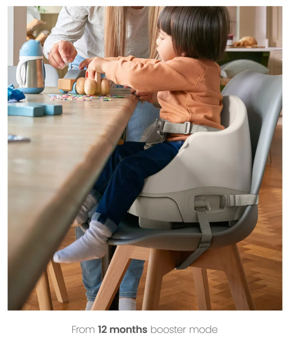 Bug 3-in-1 Floor & Booster Seat with Activity Tray - Clay