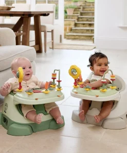 Bug 3-in-1 Floor & Booster Seat with Activity Tray - Clay