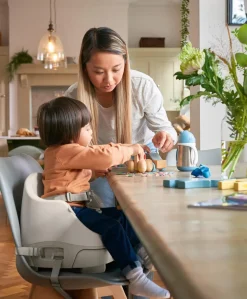 Bug 3-in-1 Floor & Booster Seat with Activity Tray - Clay