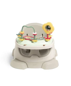 Bug 3-in-1 Floor & Booster Seat with Activity Tray - Clay