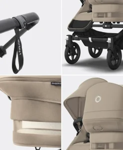 Bugaboo Donkey 5 Double Carrycot & Seat Pushchair - Desert Taupe
