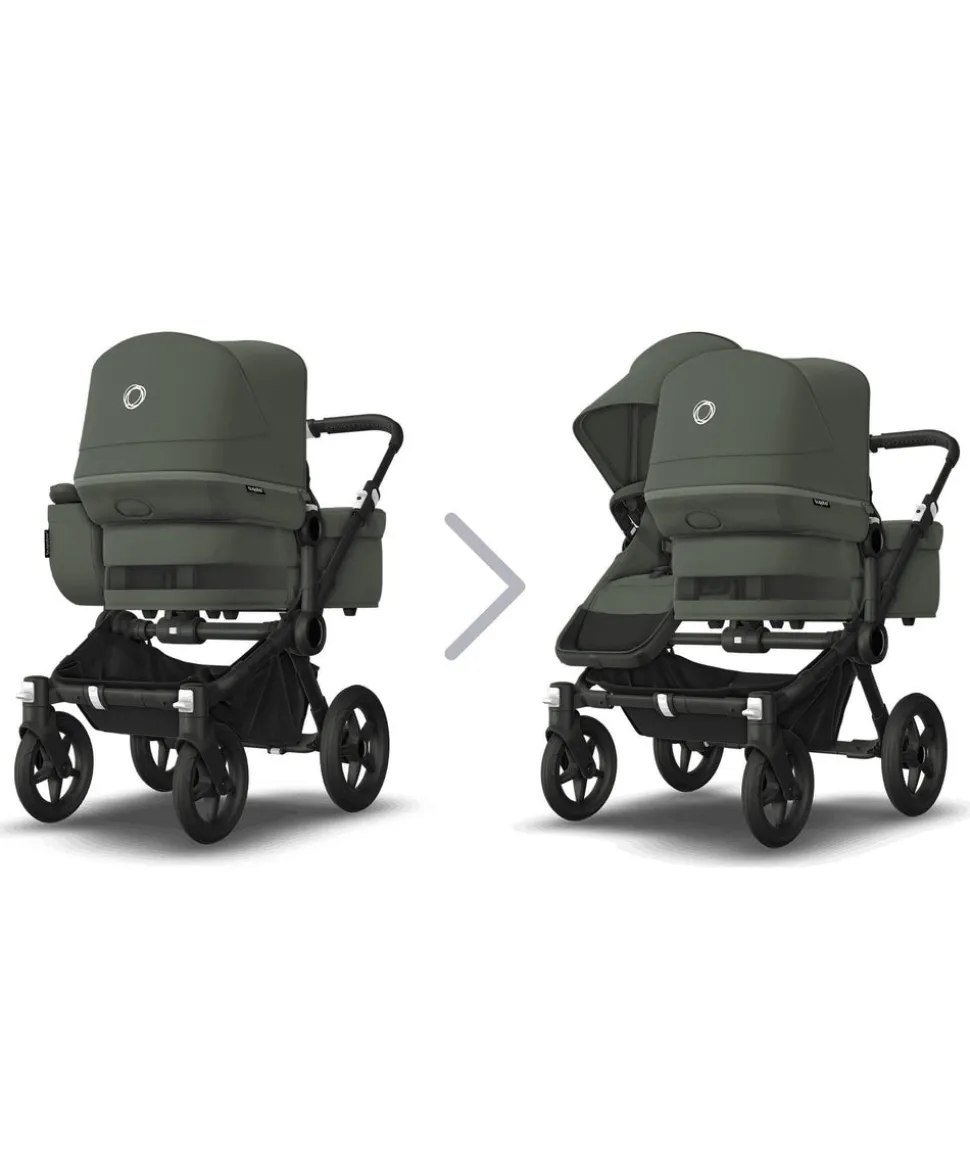Bugaboo Donkey 5 Double Carrycot & Seat Pushchair - Forest Green