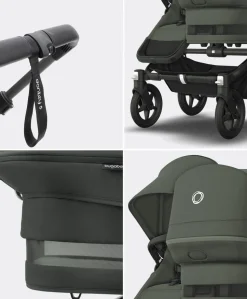 Bugaboo Donkey 5 Double Carrycot & Seat Pushchair - Forest Green