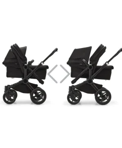 Bugaboo Donkey 5 Double Carrycot & Seat Pushchair - Midnight Black