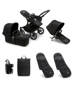 Bugaboo Donkey 5 Duo Pushchair Essential Bundle - Black