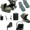 Bugaboo Donkey 5 Duo Pushchair Bundle with Cloud T Car Seat & Base - Forest Green