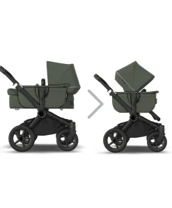 Bugaboo Donkey 5 Duo Pushchair Bundle with Cloud T Car Seat & Base - Forest Green