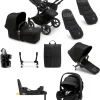 Bugaboo Donkey 5 Duo Pushchair Bundle with Maxi-Cosi Pebble 360 Pro² Car Seat & Base - Black