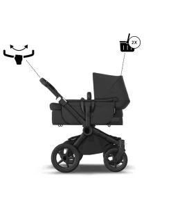 Bugaboo Donkey 5 Mono Complete Pushchair & Carrycot - Midnight Black