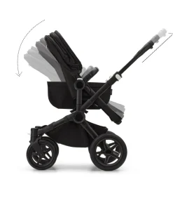 Bugaboo Donkey 5 Mono Complete Pushchair & Carrycot - Midnight Black