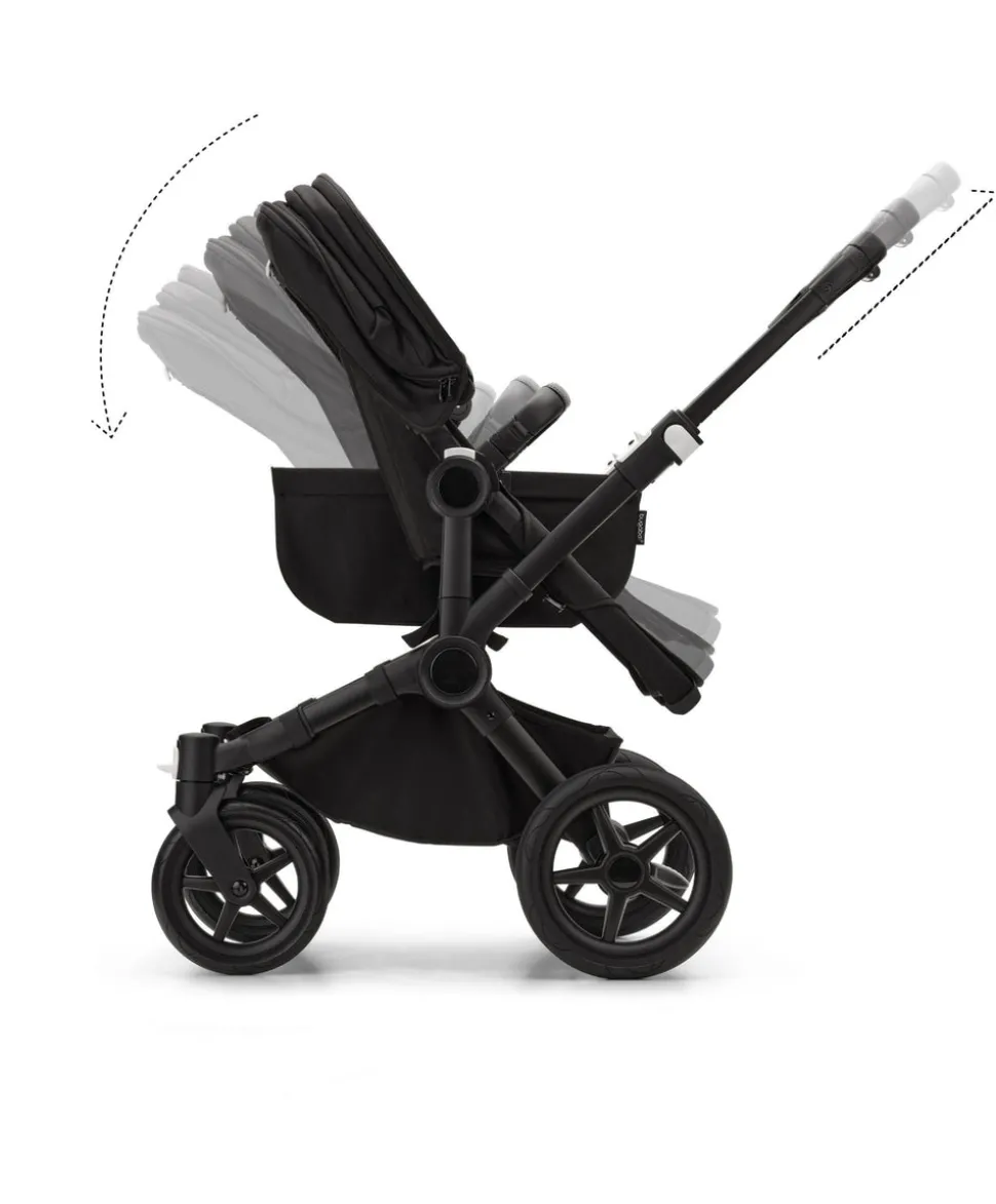 Bugaboo Donkey 5 Mono Complete Pushchair & Carrycot - Midnight Black