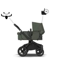 Bugaboo Donkey 5 Mono Complete Pushchair & Carrycot - Forest Green