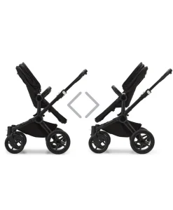 Bugaboo Donkey 5 Twin Carrycot & Seat Pushchair - Midnight Black
