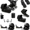 Bugaboo Donkey 5 Twin Pushchair Bundle with Maxi-Cosi Pebble 360 Pro² Car Seat & Base - Black