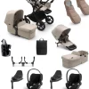 Bugaboo Donkey 5 Twin Pushchair Bundle with Cloud T Car Seat & Base - Taupe